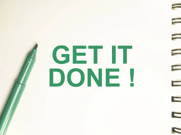 Get it Done, Motivational Words Quotes Concept — Stock Photo, Image