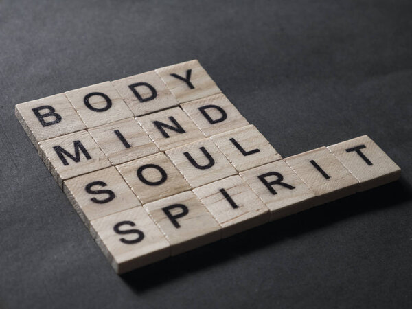 Body Mind Soul Spirit, Motivational Words Quotes Concept