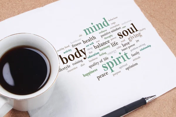 Body Mind Soul Spirit, Motivational Words Quotes Concept