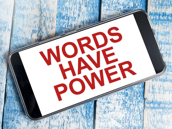 Kelimelerin Gücü, Motivasyon Sözcükleri Kavramları — Stok fotoğraf