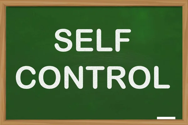 Selbstkontrolle, motivierende Worte Zitate Konzept — Stockfoto