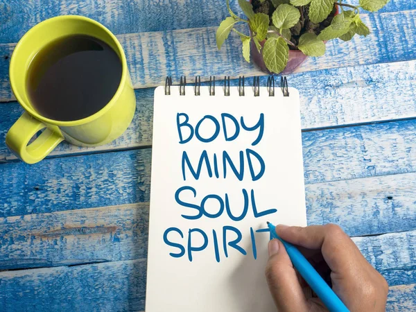 Body Mind Soul Spirit, Motivational Words Quotes Concept