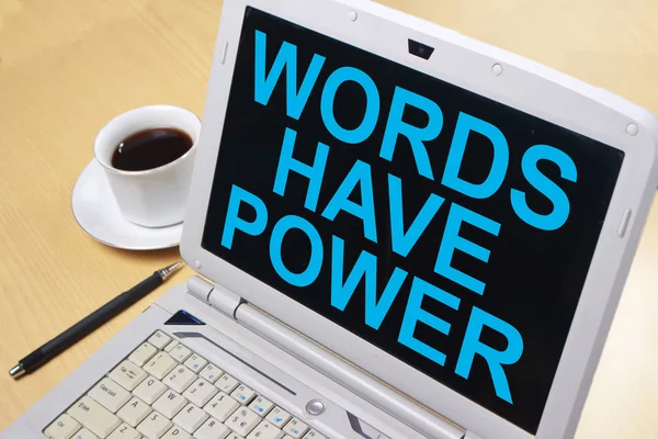 Words Have Power, Motivational Words Quotes Concept — Stock Photo, Image