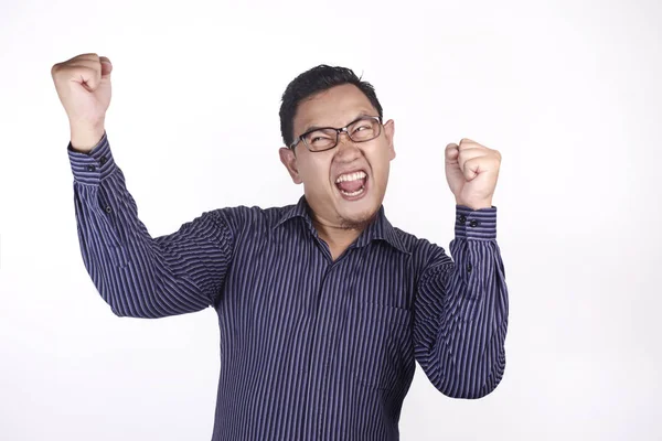 Sorprendido feliz asiático hombre — Foto de Stock