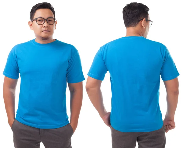 青いシャツのデザイン テンプレート — ストック写真