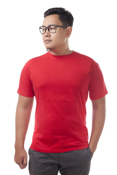 Plantilla de diseño de camisa roja — Foto de Stock