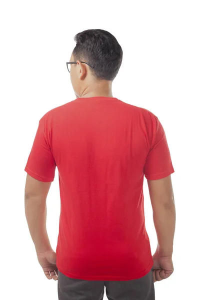 Kırmızı gömlek tasarım şablonu — Stok fotoğraf