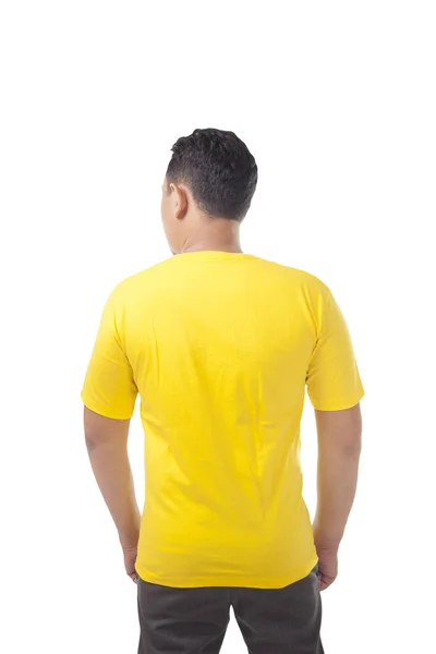 Sarı tişört tasarım şablonu — Stok fotoğraf