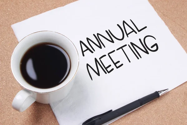 Annual Meeting, Motivational Business Words Quotes Concept