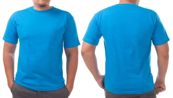 Vorlage für blaues Hemd — Stockfoto