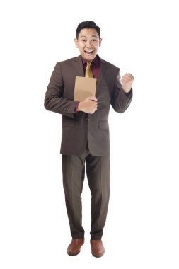 Kitaplı Asyalı İşadamı