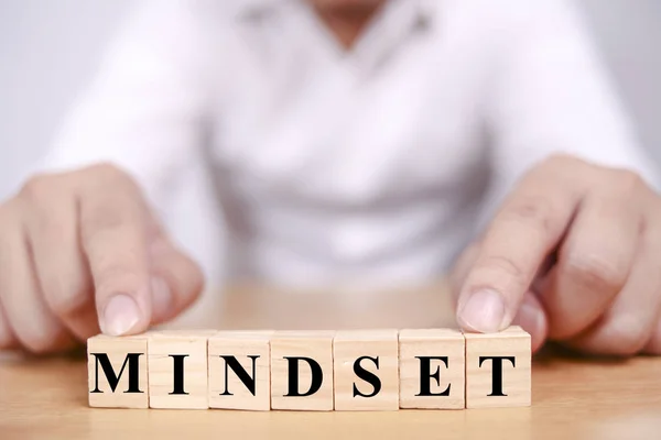 Mindset, Palavras Motivacionais Citação Conceito — Fotografia de Stock