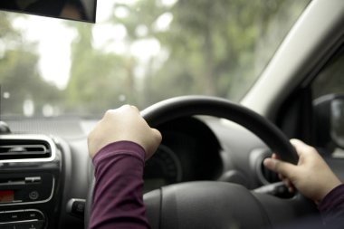 Eller Sürüş Araç Konsepti yakın çekim