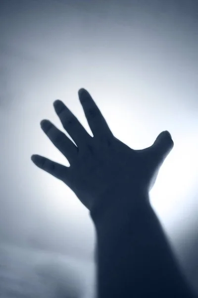 Hand Reaching For Light — Stock Photo, Image