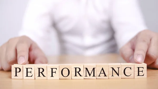 Performance, Parole motivazionali Quotazioni Concetto — Foto Stock