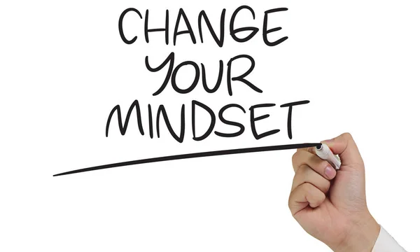 Senin Mindset değiştirmek, motivasyon kelimeler kavramı Quotes — Stok fotoğraf