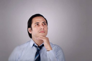 Şaşkın İşadamı Düşünme İfadesi