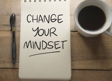 Senin Mindset değiştirmek, motivasyon kelimeler kavramı Quotes