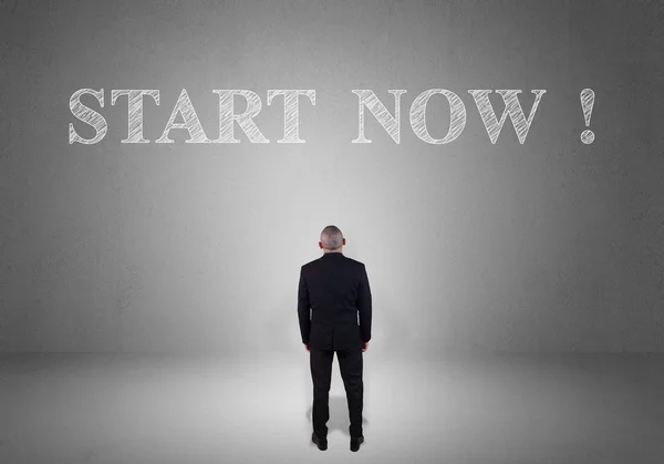 Start Now, Motivational Inspirational Quotes — Stock Photo, Image