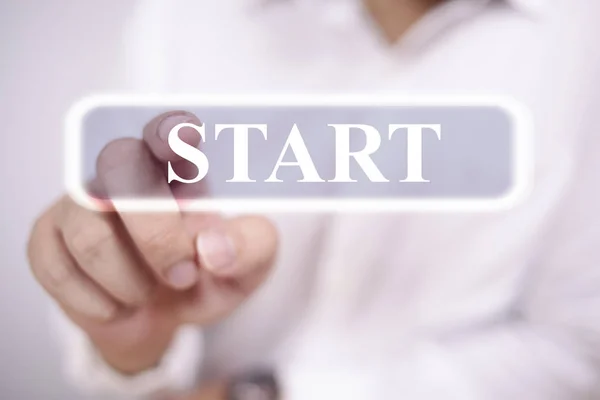 Start, motiverende inspirerende citaten — Stockfoto