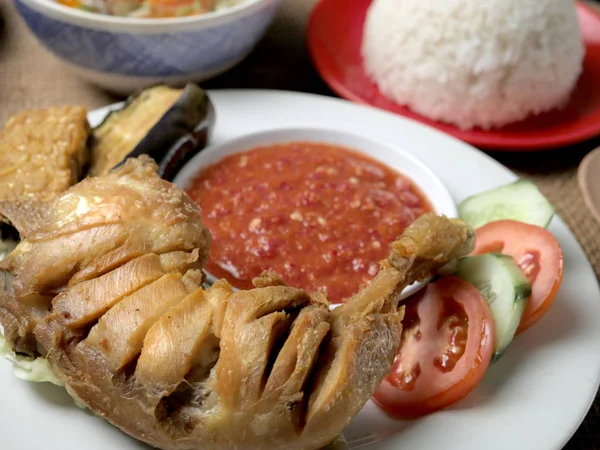 Pollo frito Indonesia — Foto de Stock