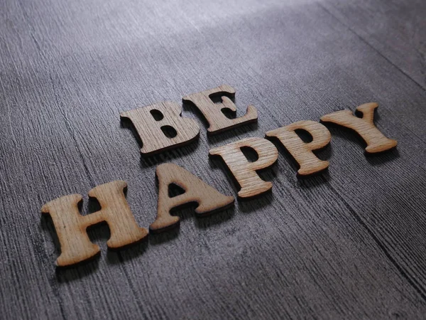 Sé feliz, Motivational Business Words cita el concepto —  Fotos de Stock