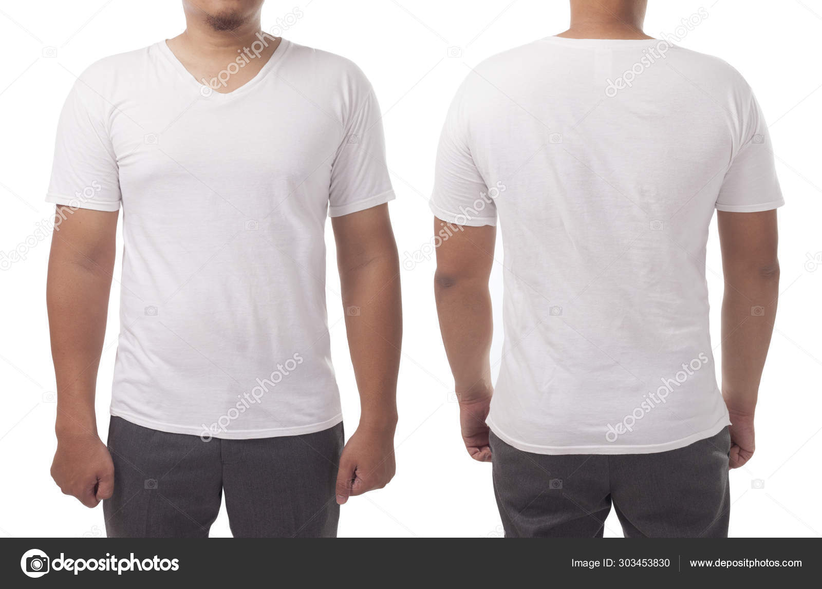 plain white v neck t shirt