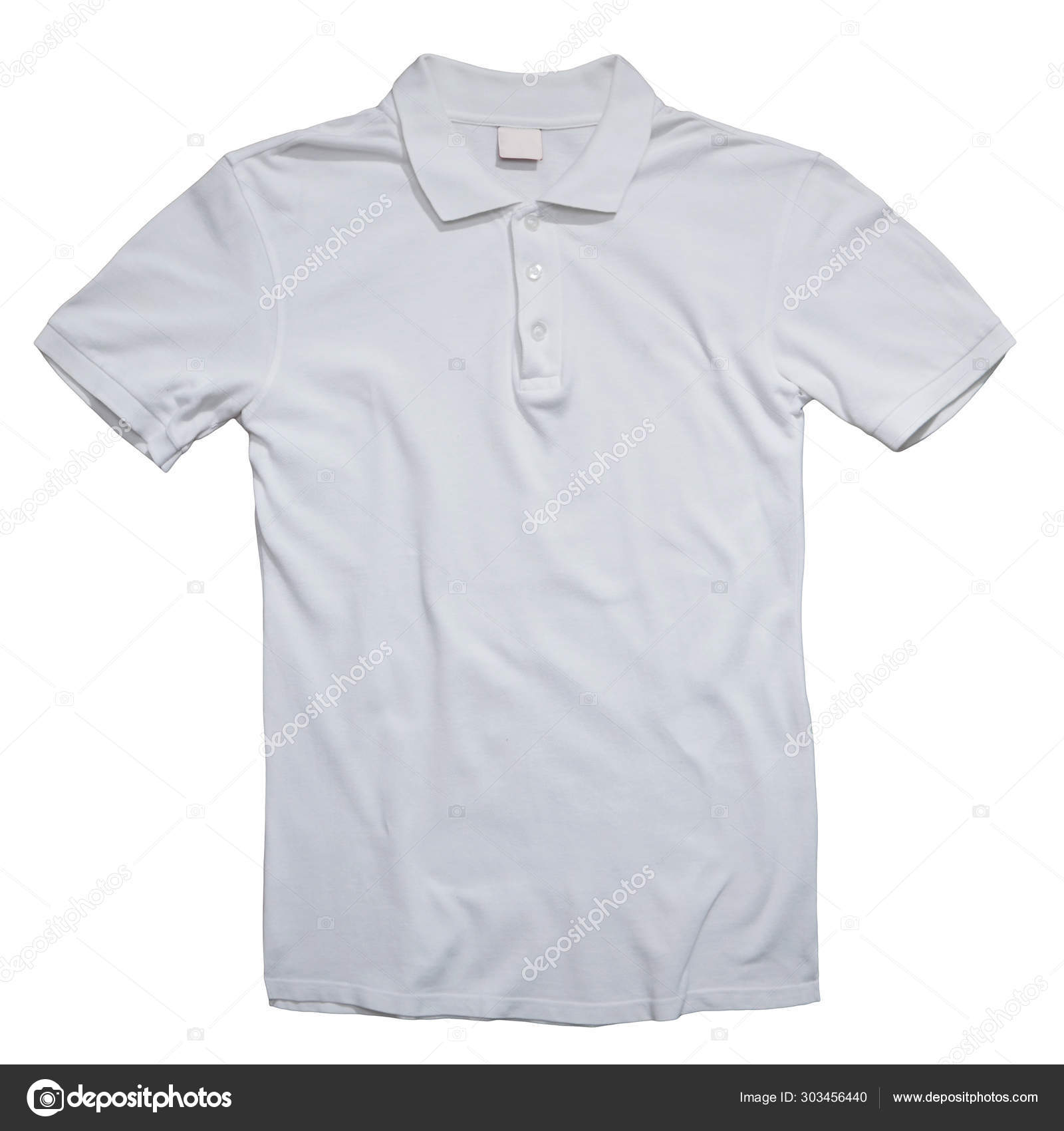 plain white collared t-shirt