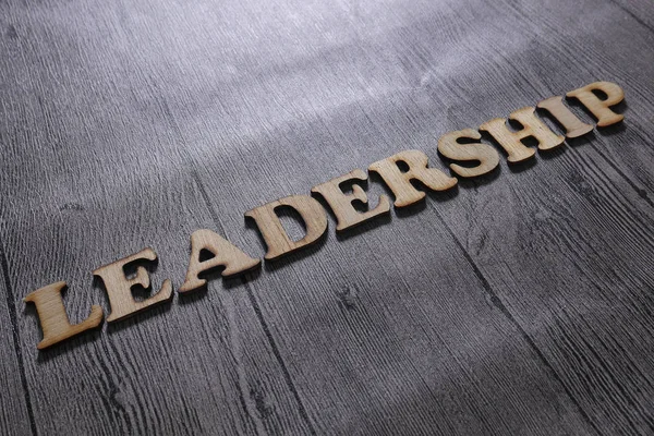 Leadership, Business Words Quotazioni Concetto — Foto Stock