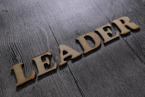 Leader, Business Words Quotes Concept — Stock Photo, Image