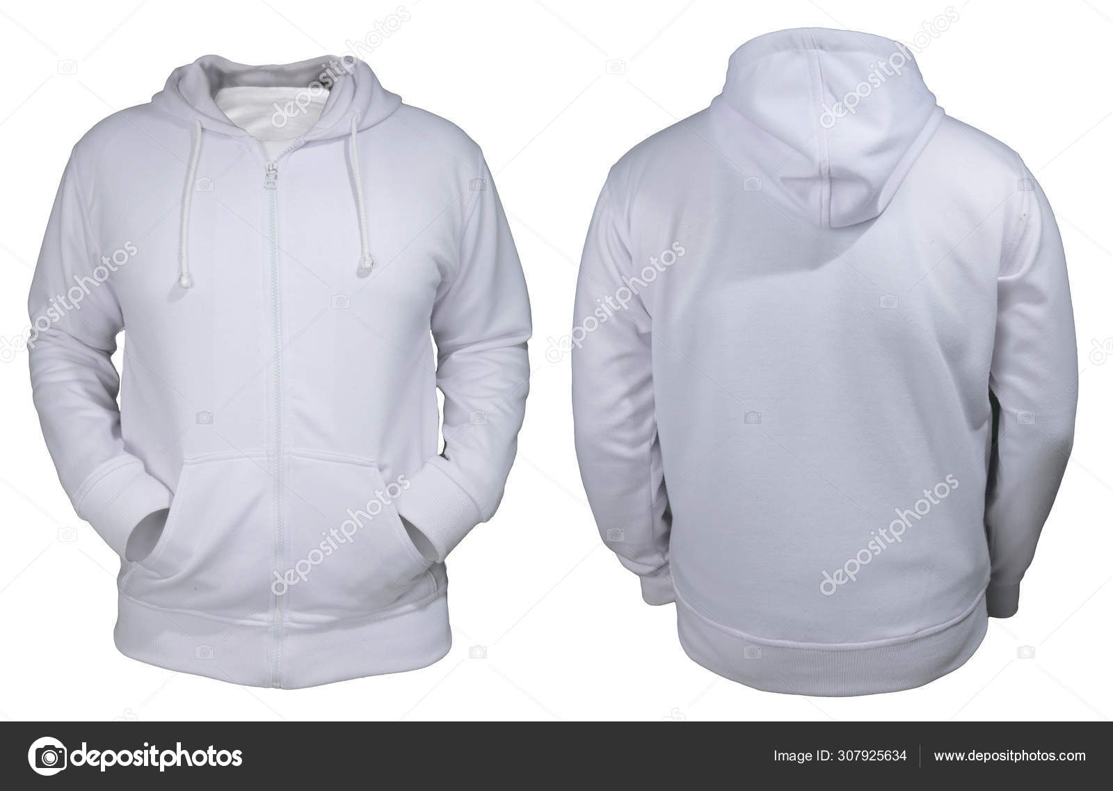 White Hoodie Mock up Stock Photo by ©airdone 307925634