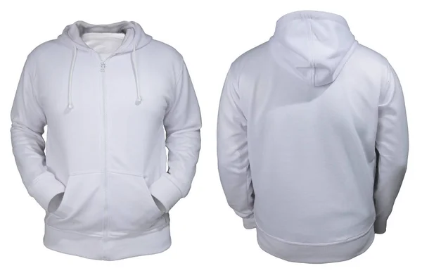 Branco Hoodie Mock up — Fotografia de Stock