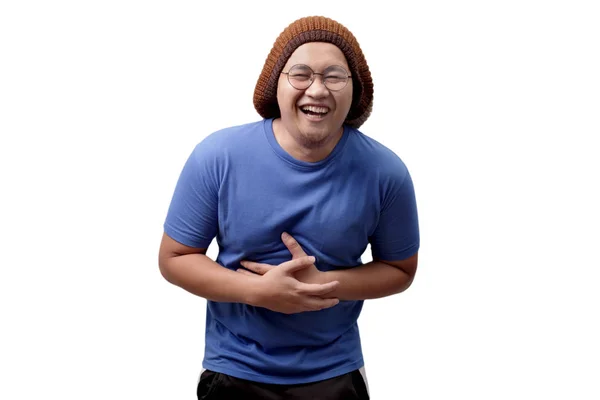 Funny Asian Man Laughing — Stock Photo, Image