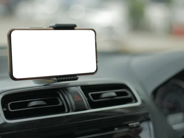 Smart Phone on Car Mock Up