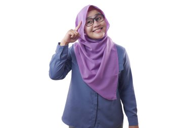 Müslüman İş kadını Bir Şey Düşünme, Parlak Fikir sahip