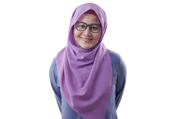 Sorridente donna musulmana — Foto Stock