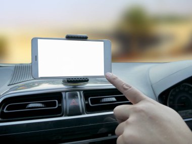 Araba Mock Up Akıllı Telefon