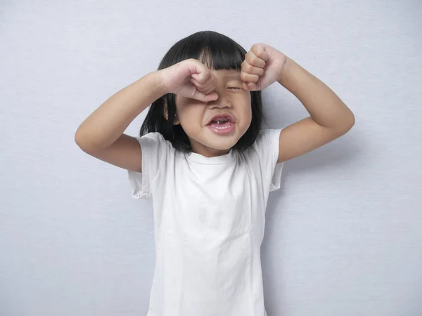Engraçado menina chorando — Fotografia de Stock