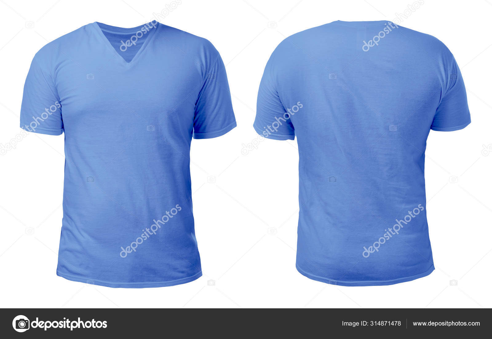 Blue V Neck Shirt Design Template Stock Photo Image By C Airdone 314871478