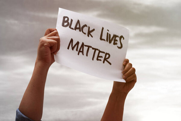 Black lives matter, fight against racism, protest concept
