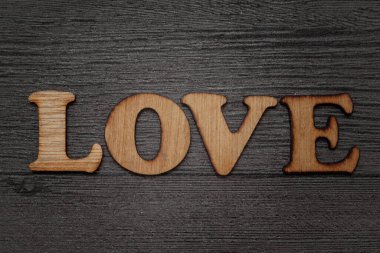 Metin kelime kavramı, ahşap harfler grunge arkaplan üzerinde tipografi 