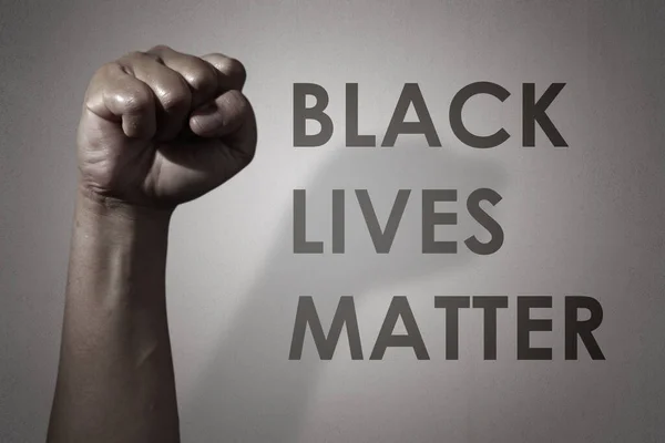 Fekete Élet Számít Rasszizmus Elleni Küzdelem Tiltakozás Fogalma — Stock Fotó