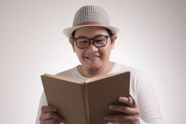 Retrato Hombre Asiático Con Camisa Blanca Casual Parecía Feliz Sonriente — Foto de Stock