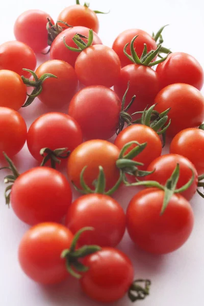 Tomates Cherry Frutas Crudas Frescas Sin Cocer — Foto de Stock