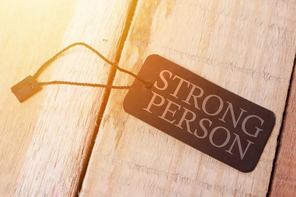 Forte Personne Mots Texte Motivational Inspirational Self Mental Strength Cite — Photo
