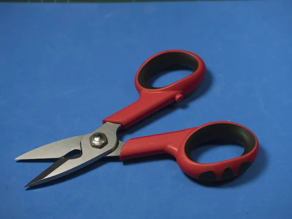 Red Scissors Electrician — Stock Photo, Image