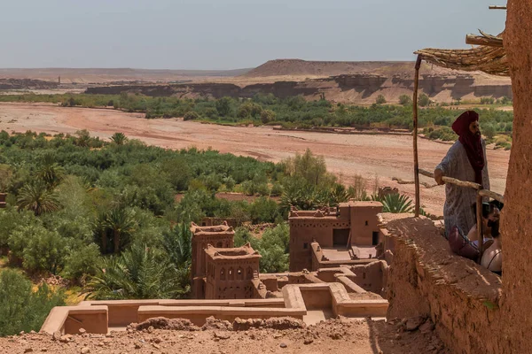 Oula Maroko Srpen 2016 Arabský Muž Kasbah Maroka — Stock fotografie