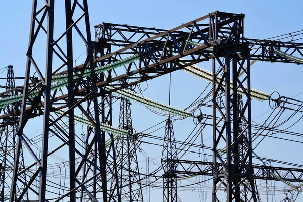 Elektrische Onderstations Levering Huidige Hele Regio Siberië — Stockfoto