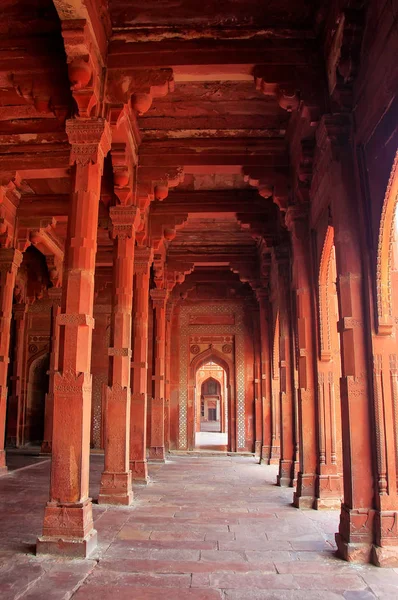 Interieur Van Jama Masjid Fatehpur Sikri Uttar Pradesh India Moskee — Stockfoto