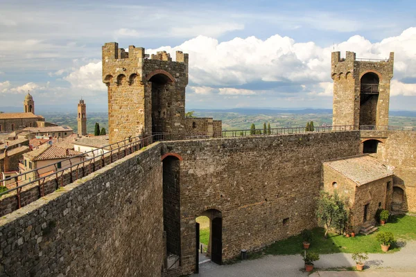 Fortaleza Montalcino Val Orcia Toscana Italia Fortaleza Fue Construida 1361 — Foto de Stock